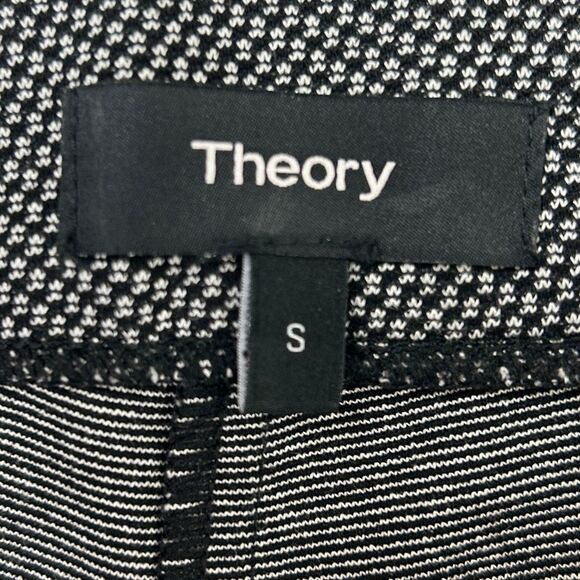 Theory Adbelle Flannel Tweed Leggings Skinny Stretch Pants Ponte Knit Pull On S - Picture 10 of 12